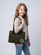 My Mini & Me Yellow Spiral Quilted Bags (Sm)