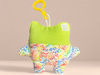 'Uggokin' Palm Monster Plush Keychain- Rainbow Frog