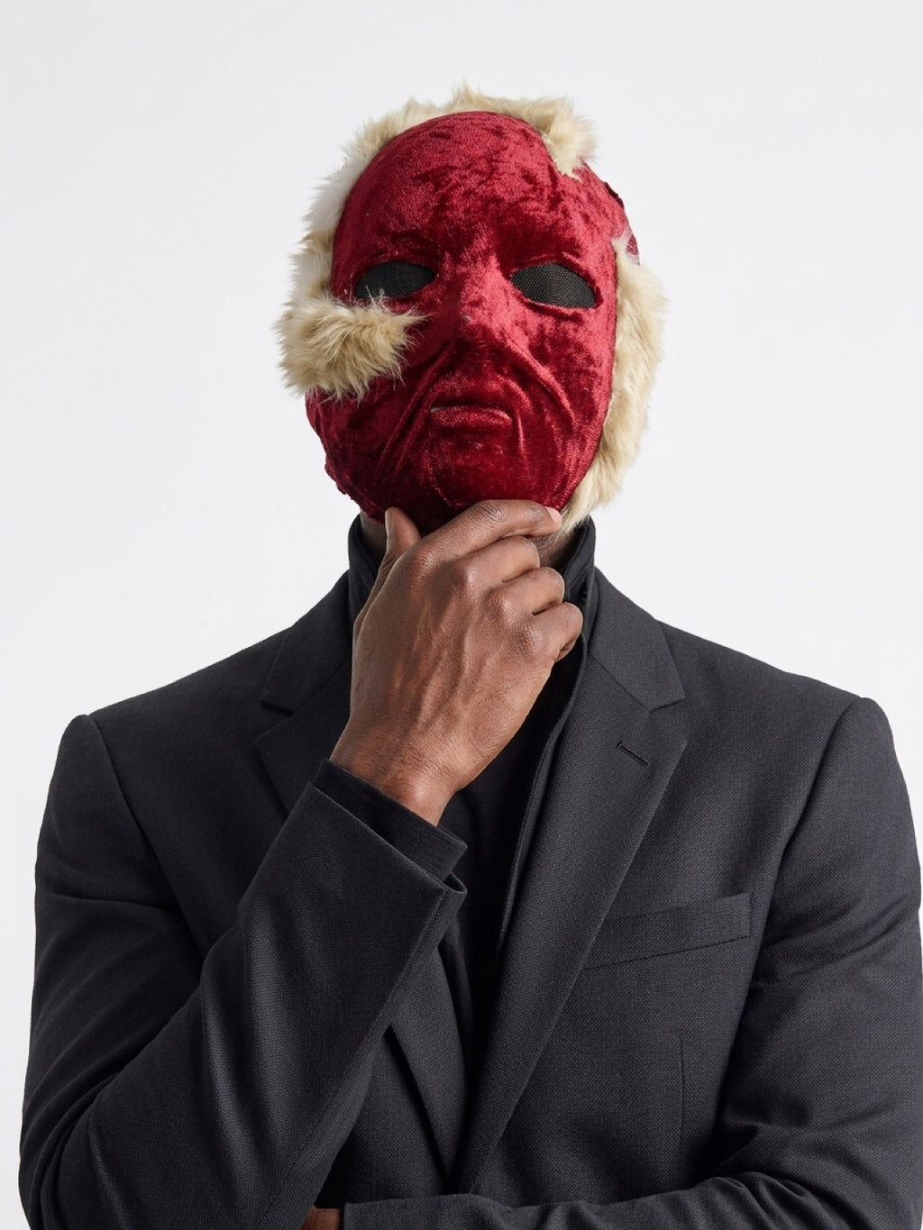 Cosplay Mask- Red Fuzz