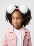 Cosplay Mask- Full Headband (Lrg Pink Pom)