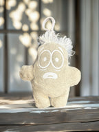 'Uggokin' Palm Monster Plush Keychain- Worried
