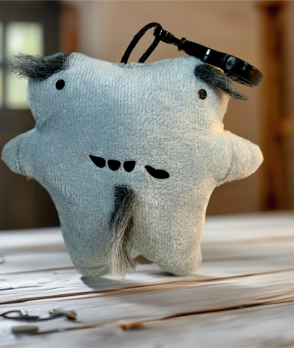 'Uggokin' Palm Monster Plush Keychain- Soft Oldie