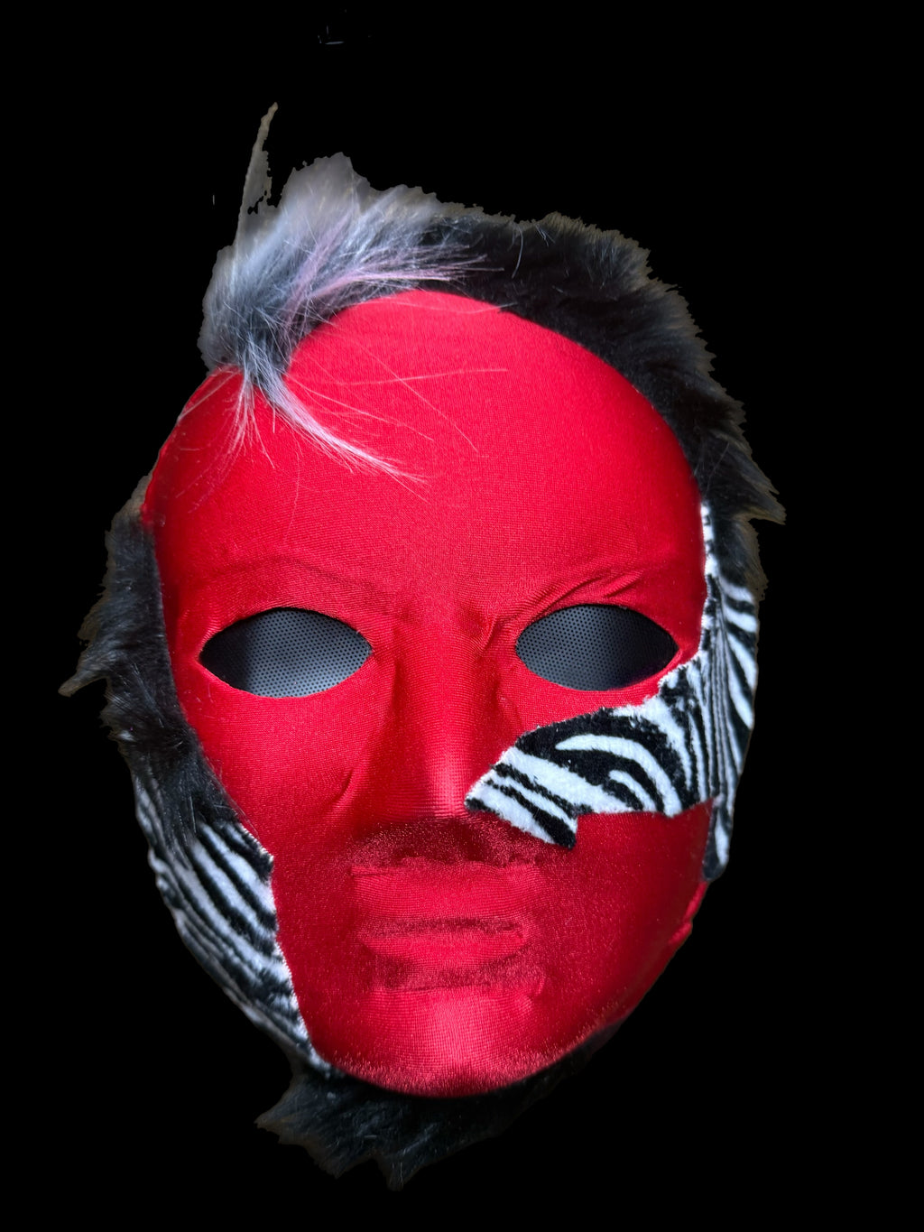 Cosplay Mask- Red Zebra