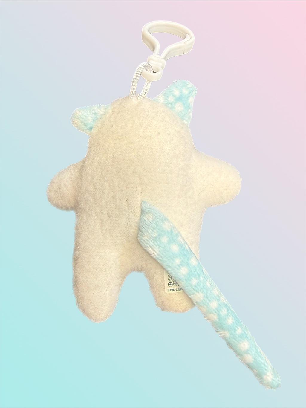 'Uggokin' Palm Monster Plush Keychain- Soft Kitty