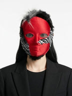 Cosplay Mask- Red Zebra