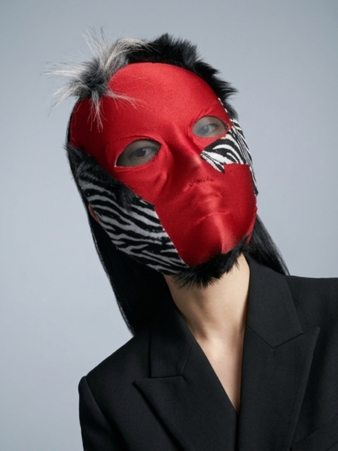 Cosplay Mask- Red Zebra