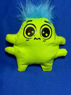 'Uggokin' Palm Monster Plush Keychain- Green Alien