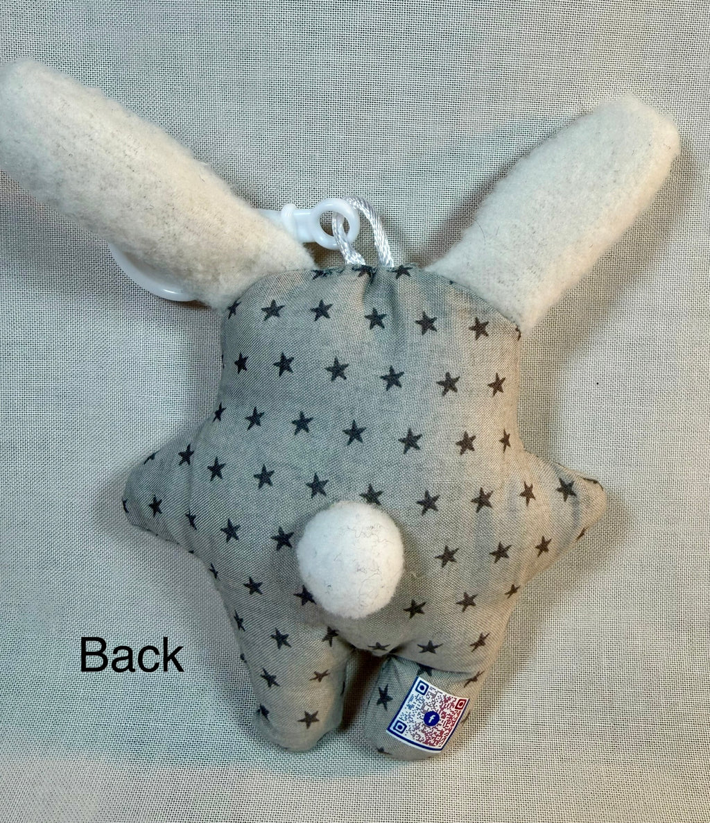 'Uggokin' Palm Monster Plush Keychain- Star Bunny