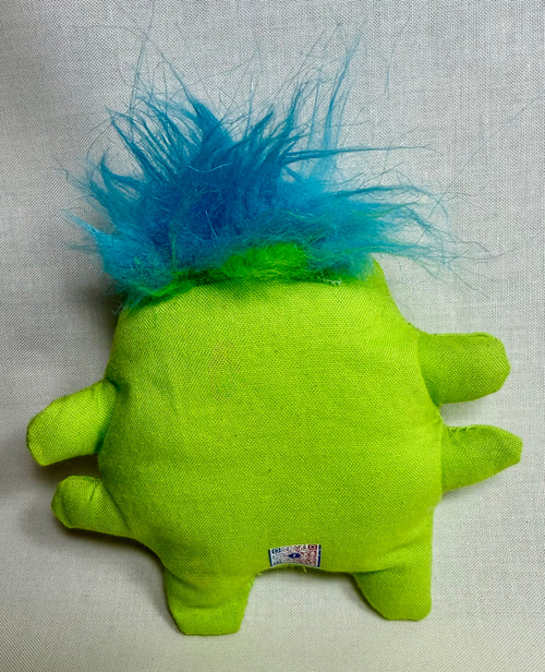 'Uggokin' Palm Monster Plush Keychain- Green Alien