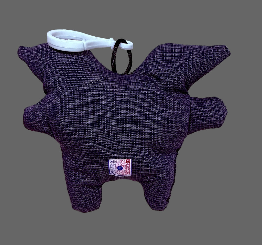 'Uggokin' Palm Monster Plush Keychain- Horned