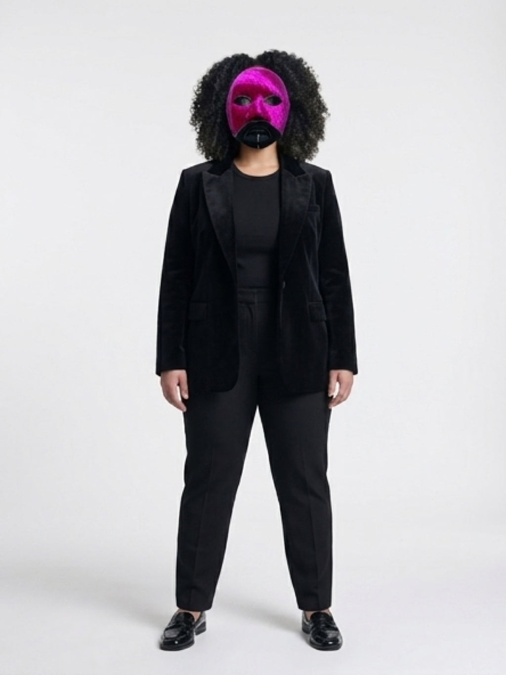 Cosplay Mask- Purple Velvet