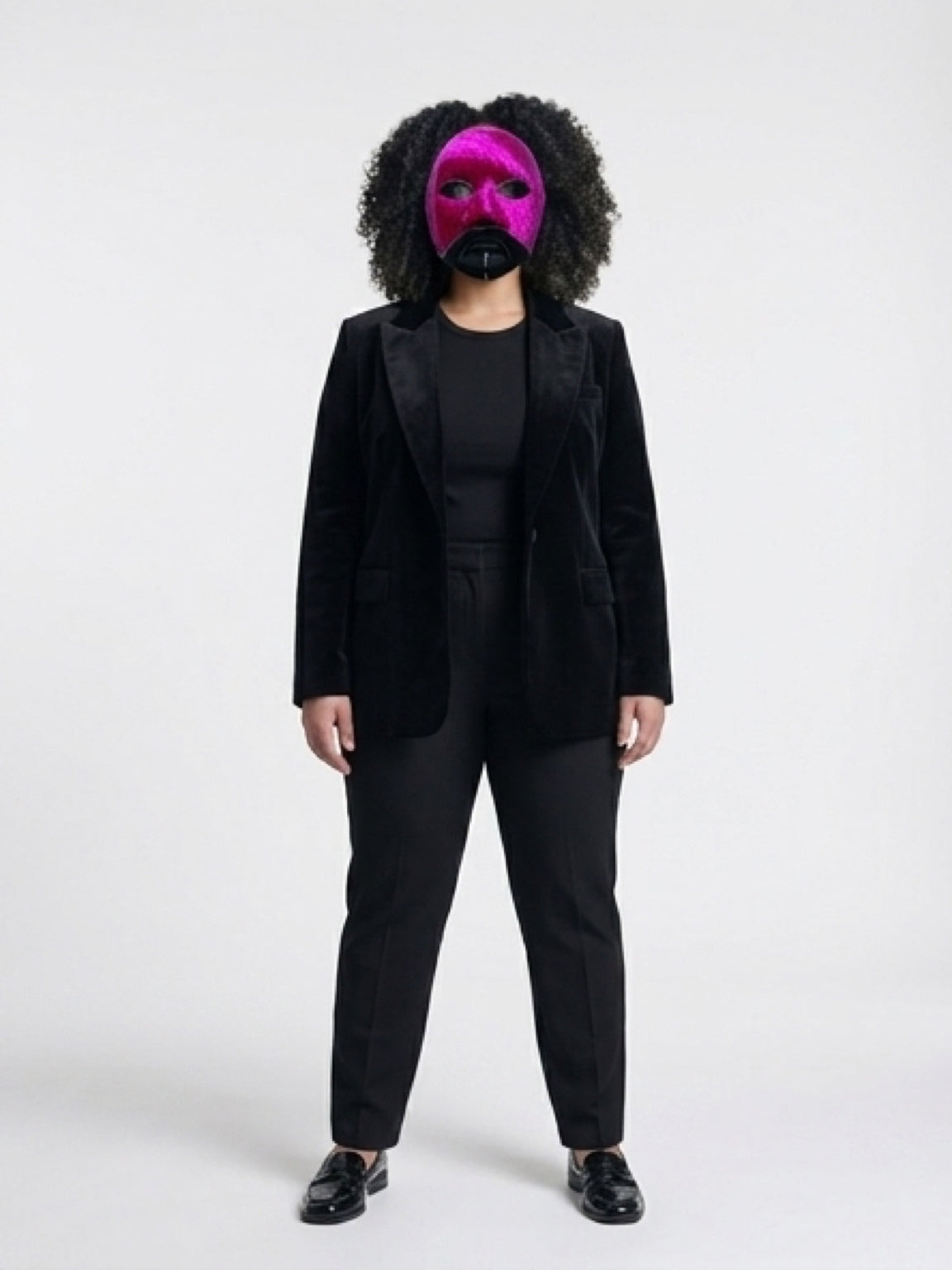 Cosplay Mask- Purple Velvet