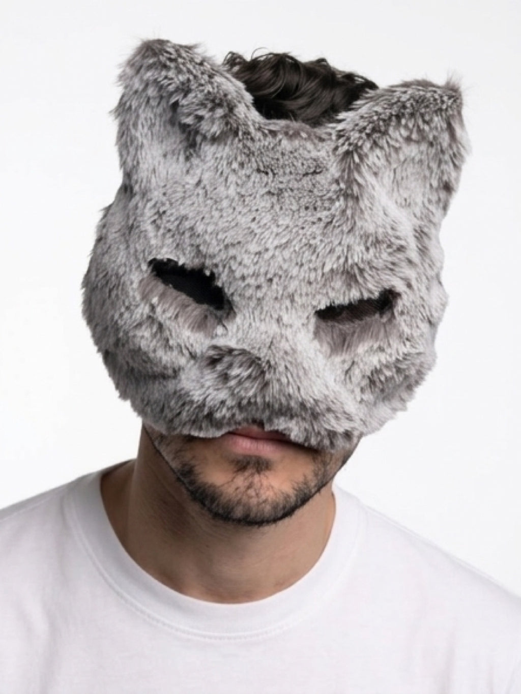 Cosplay Mask- Furry Gray Fox