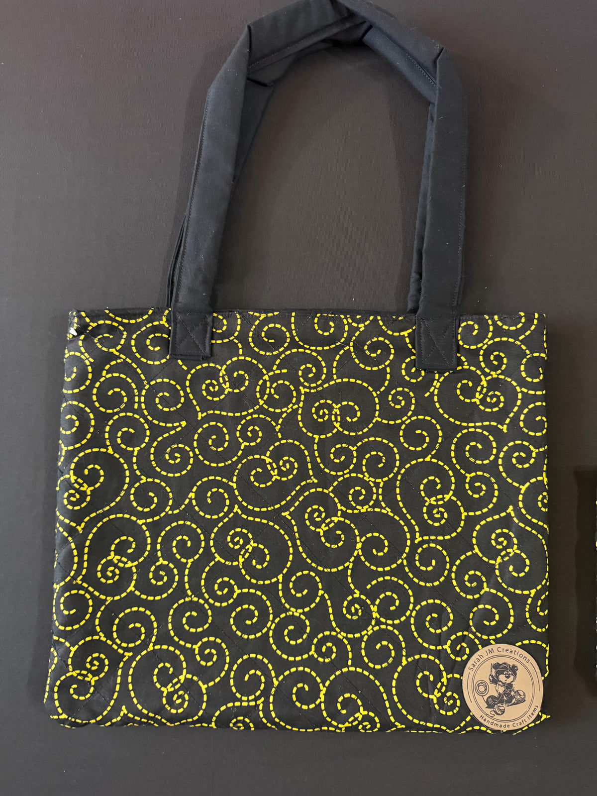 My Mini & Me Yellow Spiral Quilted Bags (Lrg)