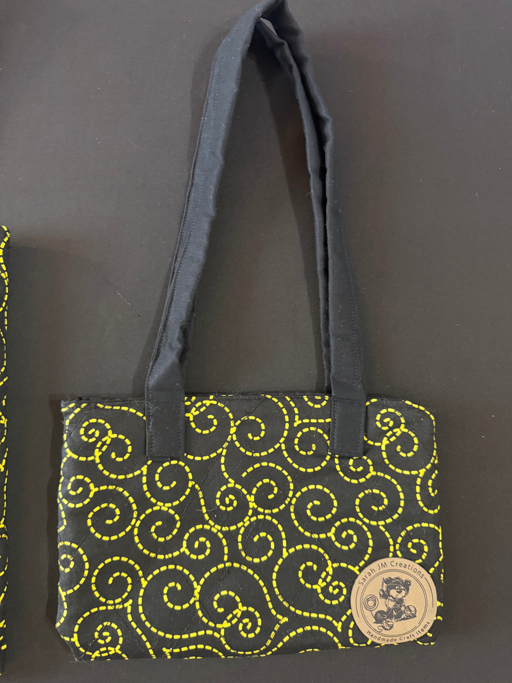 My Mini & Me Yellow Spiral Quilted Bags (Sm)
