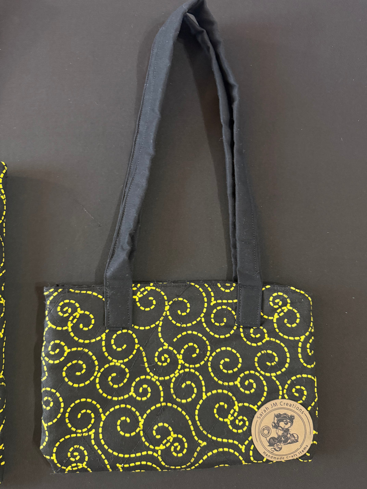 My Mini & Me Yellow Spiral Quilted Bags (Sm)
