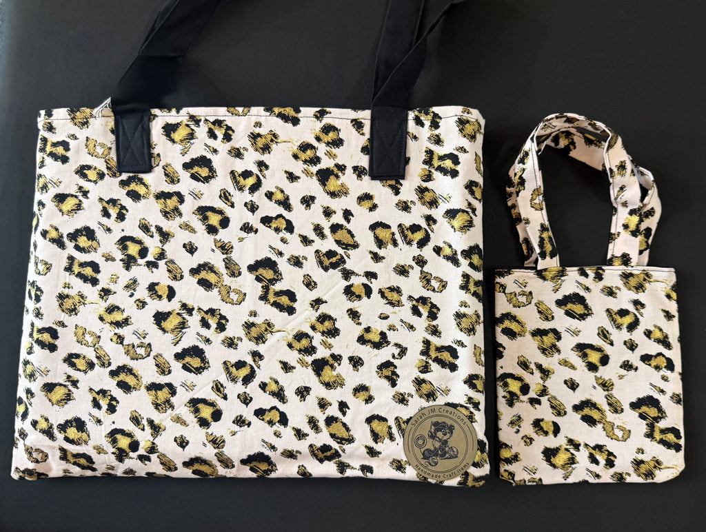 My Mini & Me Pink Cheetah Bags (Lrg)