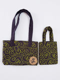 My Mini & Me Yellow Spiral Quilted Bags (Sm)