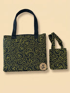 My Mini & Me Yellow Spiral Quilted Bags (Lrg)