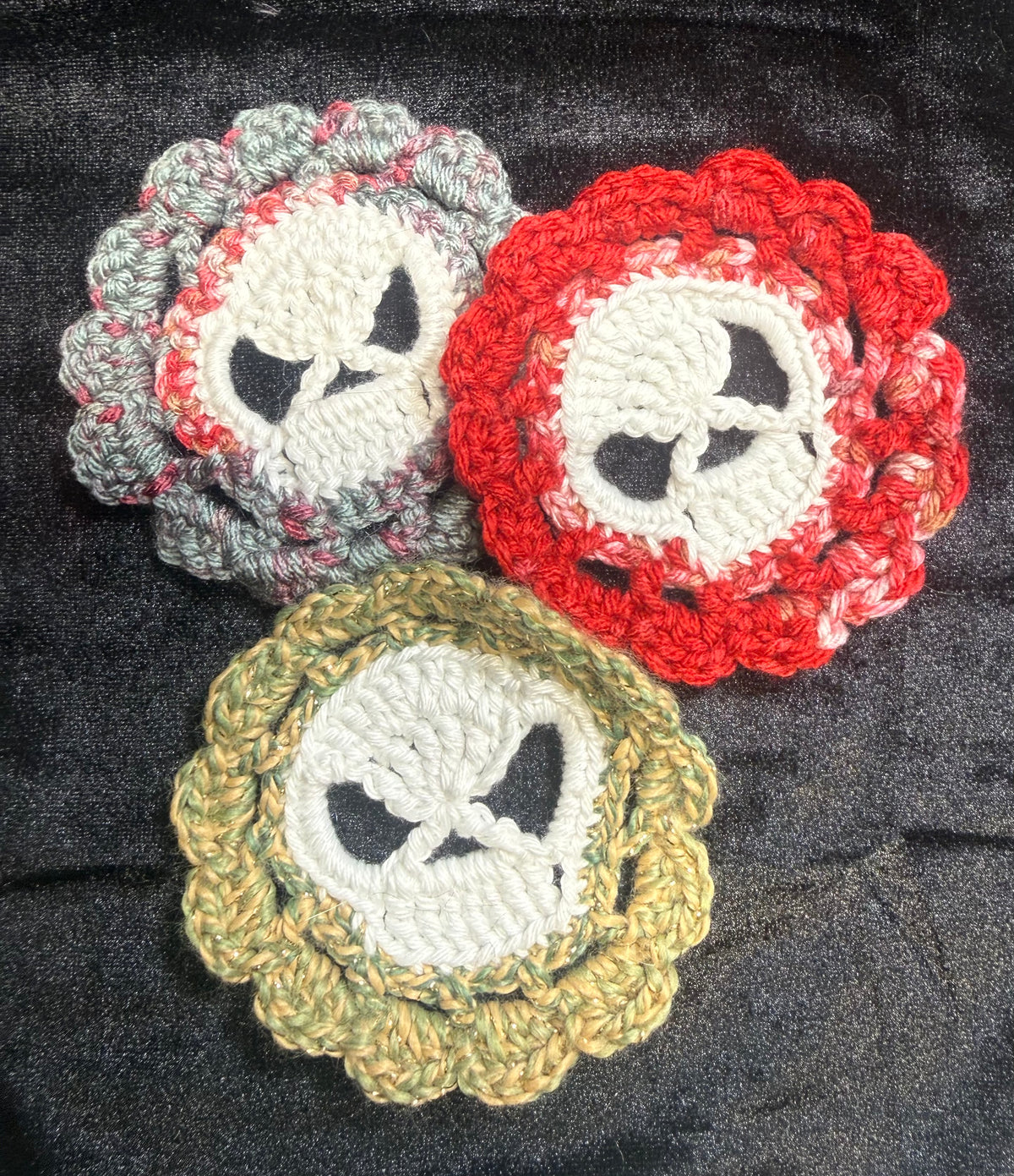 Crochet Glow-in-the-dark Coaster