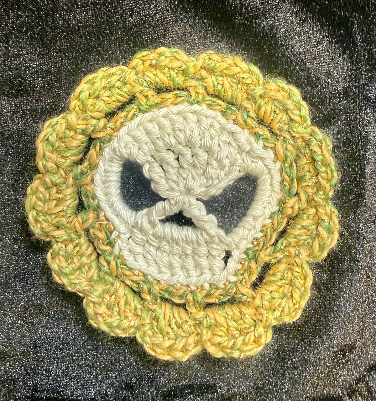 Crochet Glow-in-the-dark Coaster