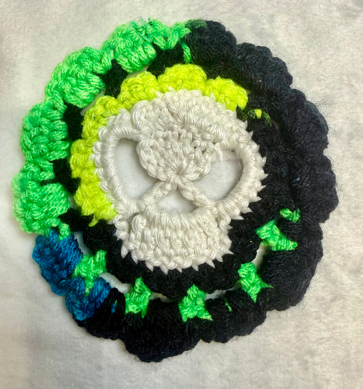 Crochet Glow-in-the-dark Coaster