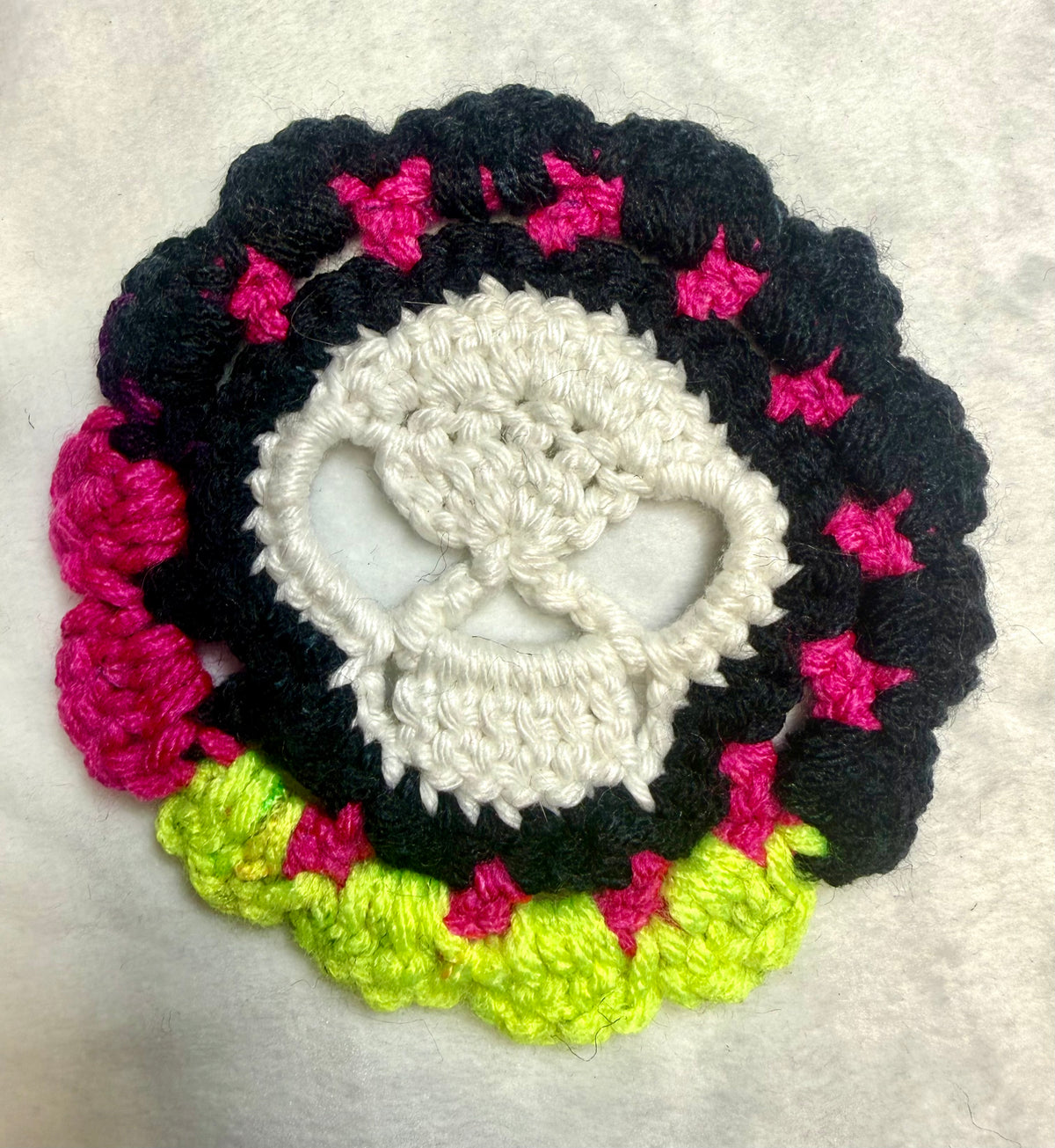 Crochet Glow-in-the-dark Coaster
