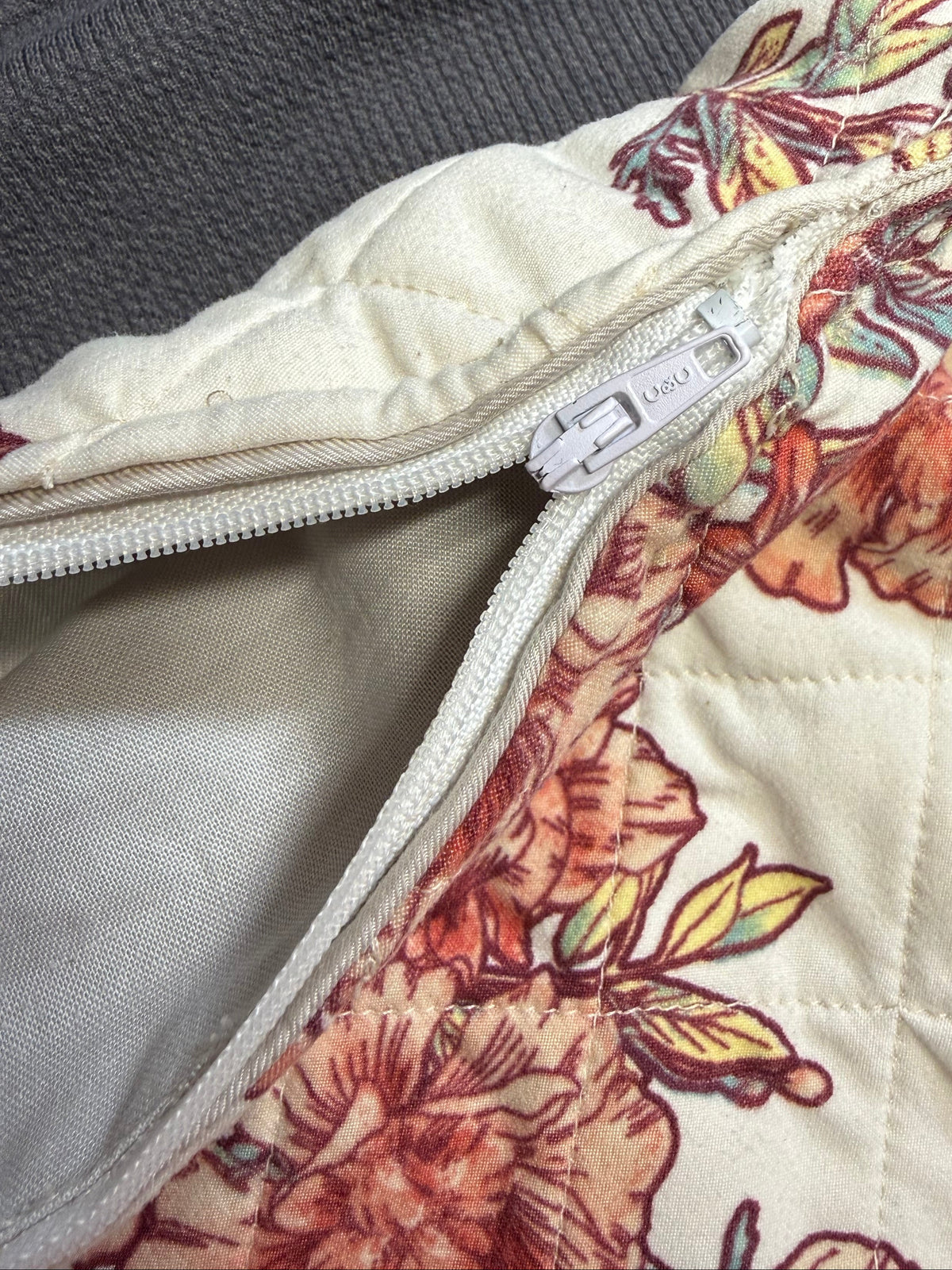 Quilted Shoulder Bag with Leather Base