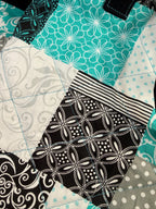 My Mini & Me Quilted Blue Patched Bags (Lrg)